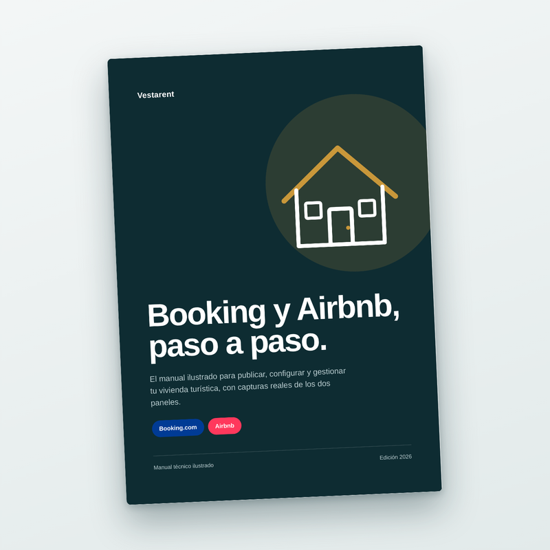 Portada del manual completo de Booking.com y Airbnb